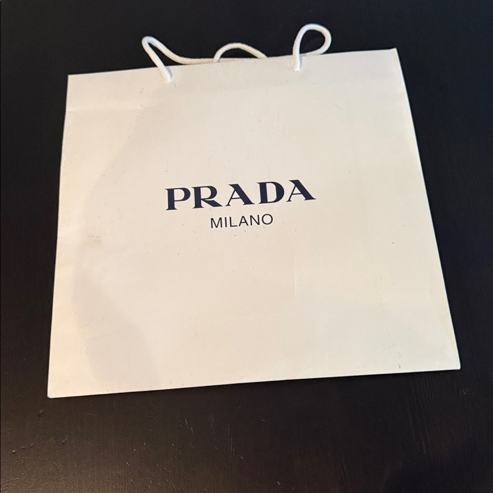 Prada Cream Shopping Bag